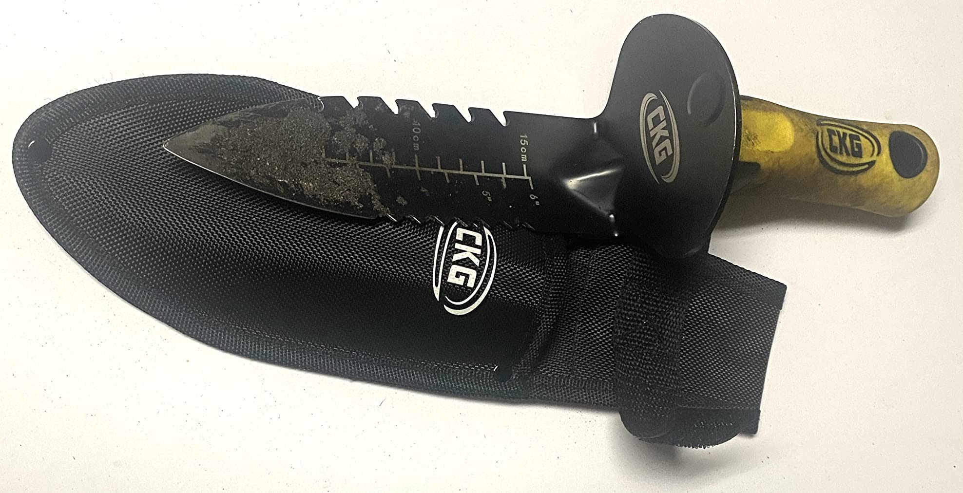 CKG Metal Detector Shovel, Heavy Duty Double Serrated Edge Digger - Metal Detecting Digging Tool with Sheath customer photo 2