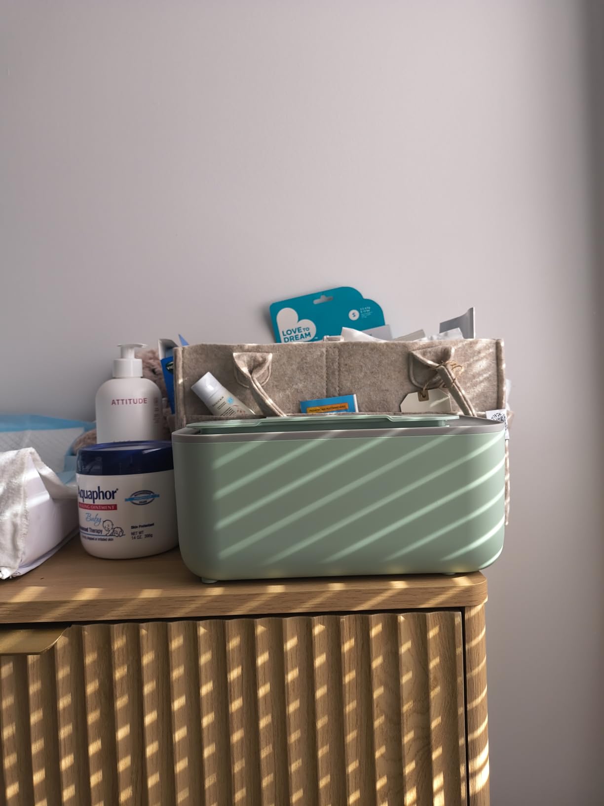 Baby Wipe Warmer with 3-Level Temperature Control and Large Capacity - Green customer photo 1