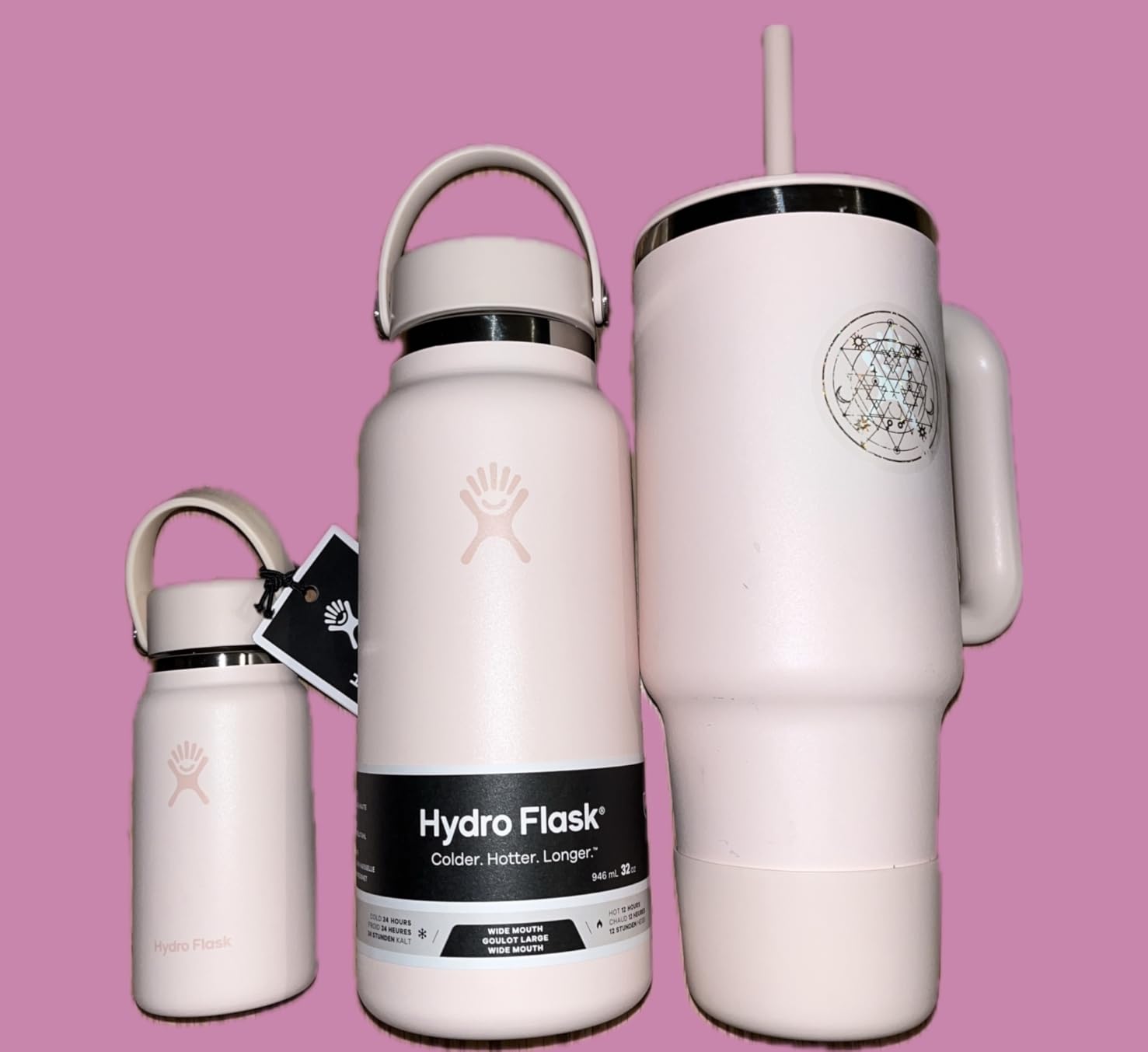 Hydro Flask Travel Tumbler with Handle - 40 Oz Trillium customer photo 2