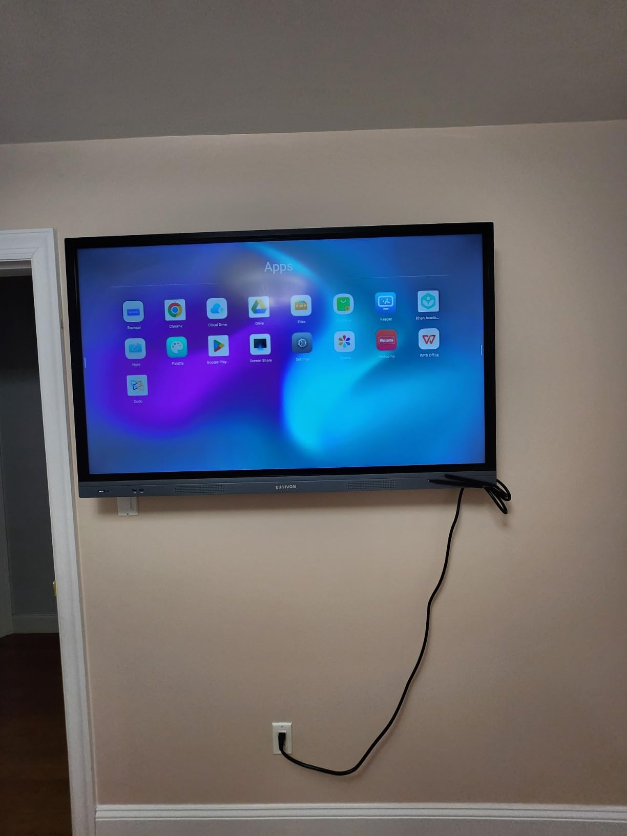 Interactive Whiteboard, 55'' 4K UHD Smart Whiteboard, Interactive Touch Screen Smartboard, Smart Board for Classroom and Business customer photo 1