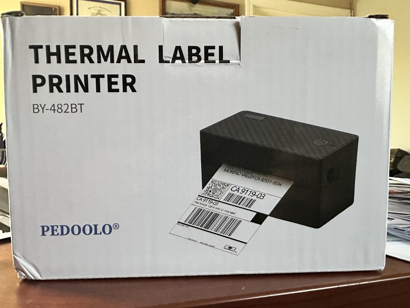 Label Printer, 4x6 Shipping Label Thermal Printer for Packages, Bluetooth Conection and Compatible with Android. iPhone.Windows, Mac, Chromebook, Amazon, Ebay, UPS.USPS, FedEx, Shopify customer photo 2