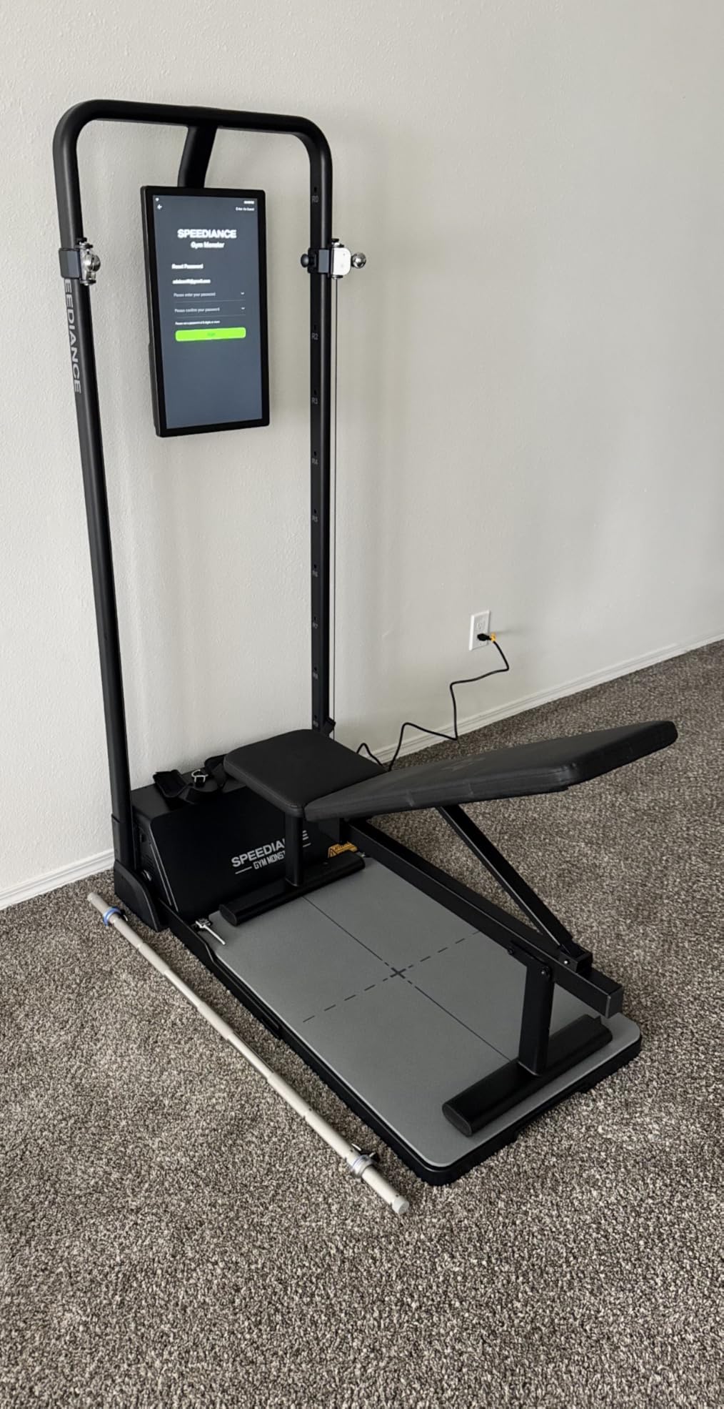Speediance Gym Monster Smart Home Gym, Multifunctional Strength Training Machine, Smith Machine Power Cage Workout Station, Squat Rack Cable Machine, Full Body Fitness Equipment for Home Workout customer photo 1