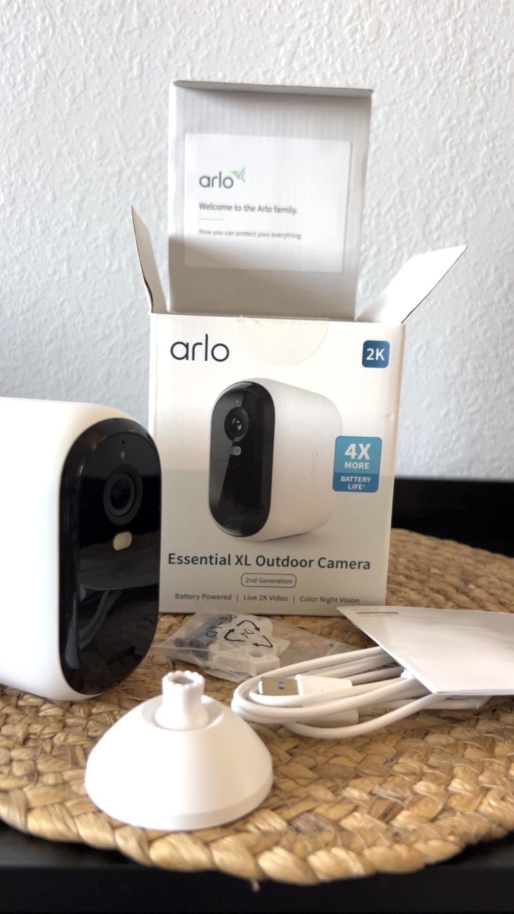 Arlo Essential XL Security Camera 2K (2nd Gen, 2023 Release) - Wireless Outdoor Camera, 4X Longer Battery, Person Recognition, Package Detection, Animated Preview, 1-Mo. Trial of Secure Plan customer photo 1