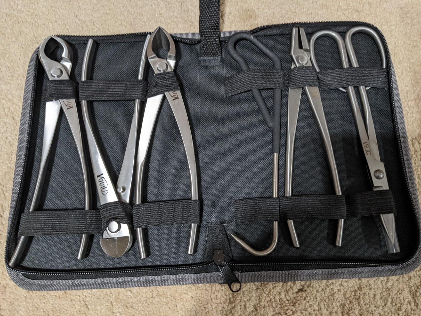 6-Piece Bonsai Tool Set, Concave Cutter, Knob Cutter, Jin Pliers, Wire Cutter, Bonsai Scissors, Root Hook customer photo 1