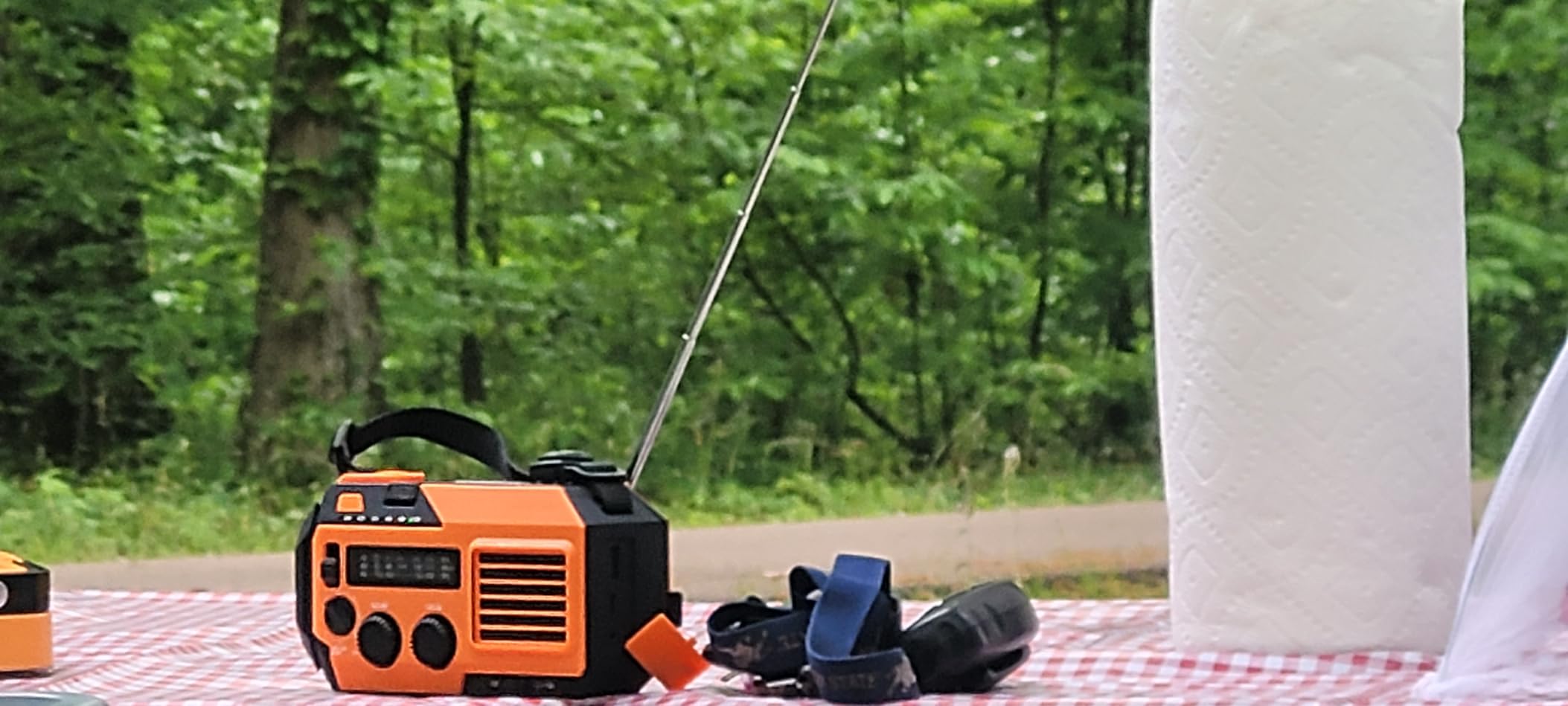 FosPower NOAA Emergency Weather Radio A6 19240mWh Portable Power Bank, AM/FM, USB/Solar/Hand Crank Charging, Battery Operated, SOS Alarm & Flashlight for Indoor/Outdoor Emergency - Orange customer photo 1
