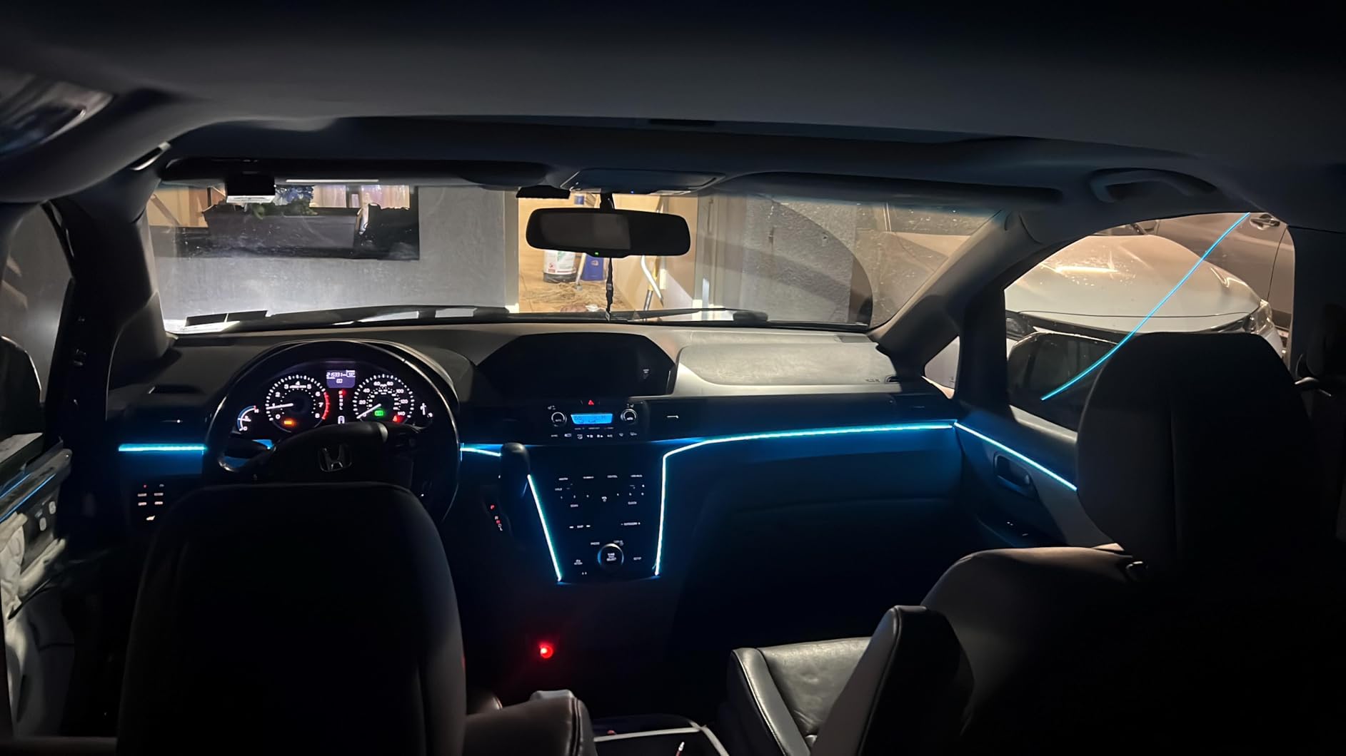 Interior Car LED Strip Lights, Acrylic LED Lights for Car with Dynamic Dreamcolor Chasing, Ambient Lighting Kits Music Sync Wireless APP and RF Remote Control (10 in 1) customer photo 1