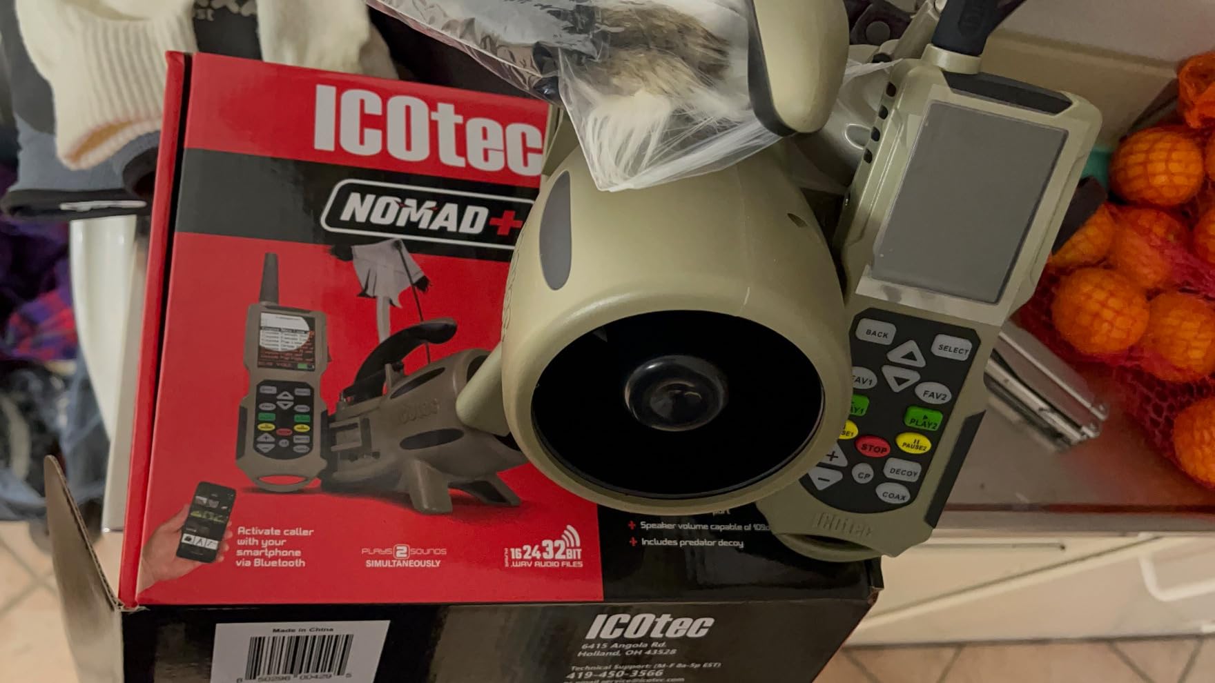 Icotec Nomad+ Programmable Predator Call/Decoy Combo with Bluetooth - 165 Professional Sounds Included - Plays 2 Sounds simultaneously - Holds up to 2,000 Sounds customer photo 2