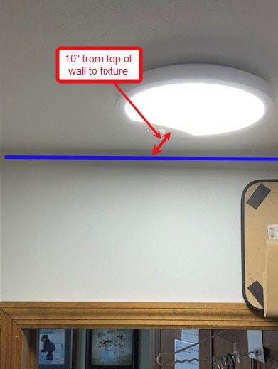 2-Pack 20W Motion Sensor Ceiling Lights Hard-Wired, 9Inch Indoor Motion Activated LED Ceiling Light Fixtures with 3 Modes, 4000K Flush Mount Lights for Closet Stairwell Hallway, NOT Battery Operated customer photo 1