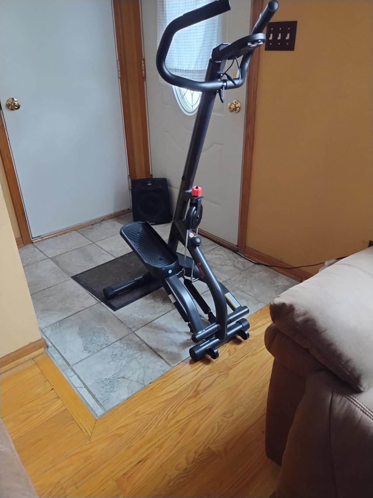 Stair Stepper w/Handlebar, Extended Step Range Climber Machine for Legs, Core and Glute Workouts, Connection with Free SunnyFit App customer photo 1