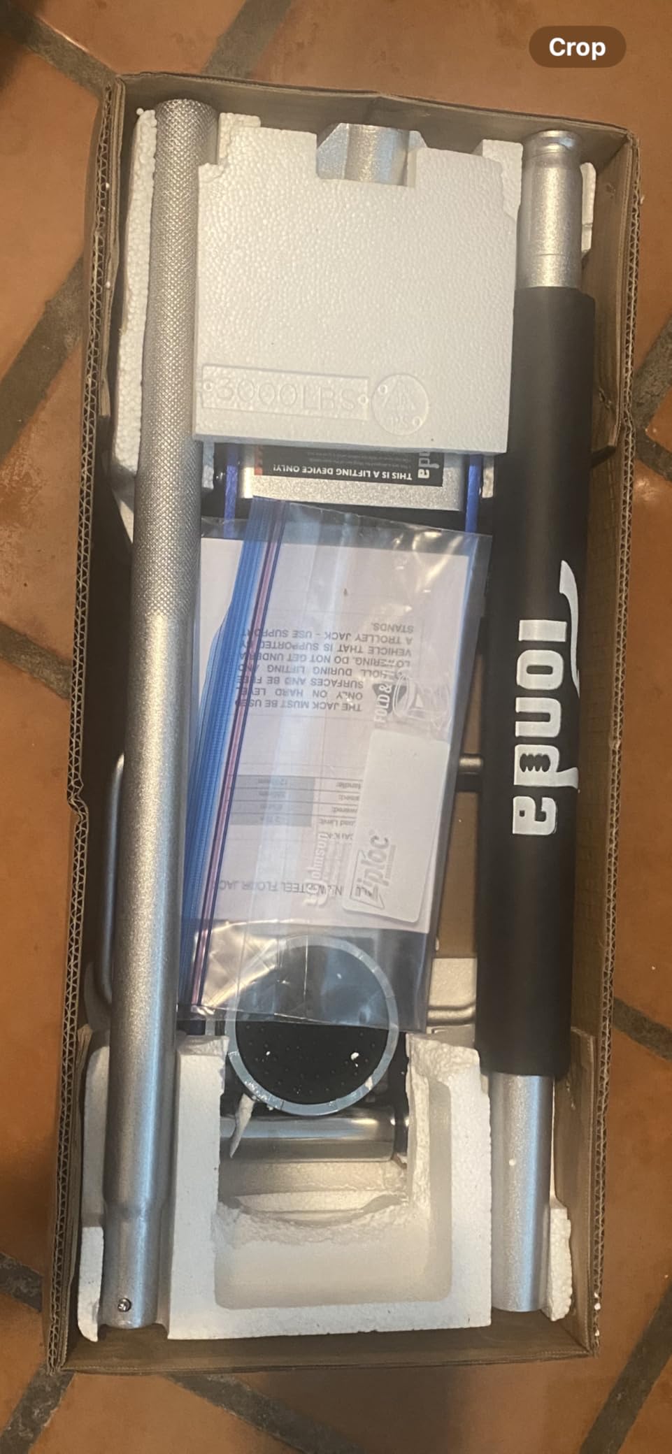 TONDA Floor Jack, Low Profile 2 Ton Hydraulic Aluminum and Steel Car Jack with Dual Pump System, Rapid Lift, Blue customer photo 1