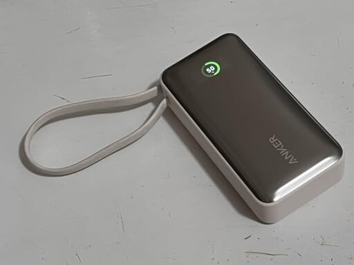 Nano Power Bank, 10,000mAh Portable Charger with Built-in USB-C Cable, 30W Recharging, 30W Max Output with USB-C & A, for iPhone 17/16/15 Series, MacBook, Galaxy, AirPods, and More customer photo 1