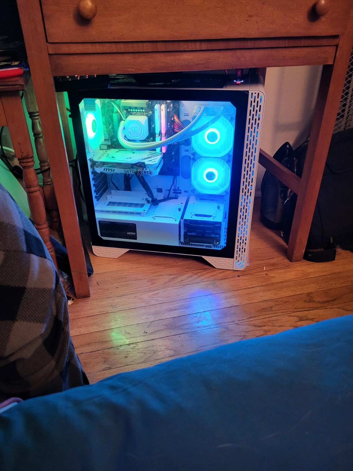 Thermaltake LCGS Glacier i460 R4 AIO Liquid Cooled CPU Gaming Desktop (Intel Core i5-13400F, ToughRam DDR4 3600Mhz 16GB RGB Memory, NVIDIA GeForce RTX 4060, 1TB NVMe M.2, WiFi) S3GL-B660-460-LCS customer photo 2