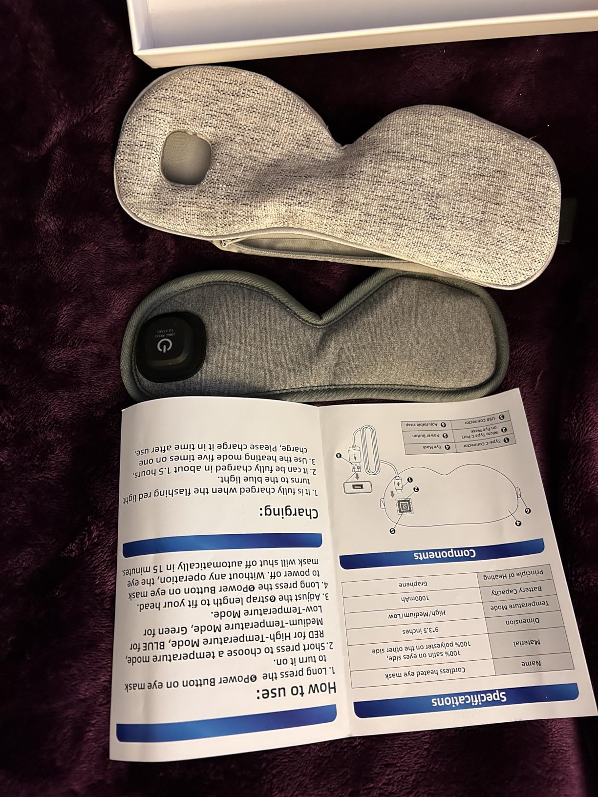 Hydrating Sleep Mask for Dry Eye Relief - Moisture-Sealing Blackout Eye Mask Protects from Dust & Drafts, Preserves Eye Drops & Ointment, Lightweight (1st Gen) customer photo 1