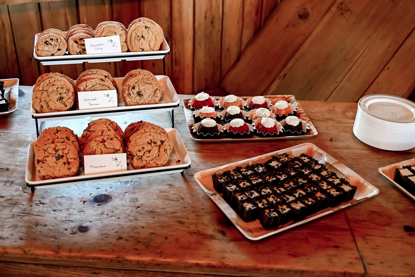 3-Tier Melamine Serving Tray Set, 11.5