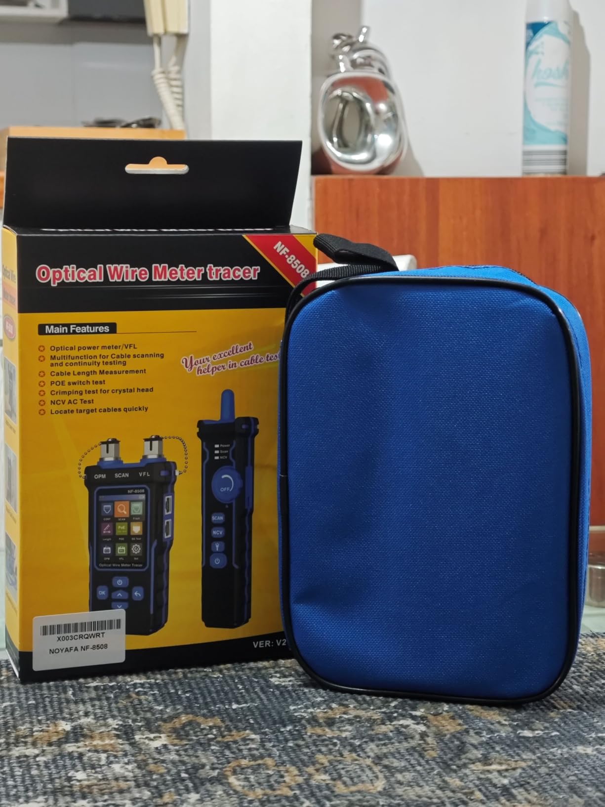 NOYAFA NF-8506 Network Cable Tester with IP Scan, TDR CAT5 CAT6 Ethernet Cable Tester, PoE PingTest, Network Rate Test, Port Flashing, Network Tester Cable Toner for RJ11 RJ45 customer photo 1