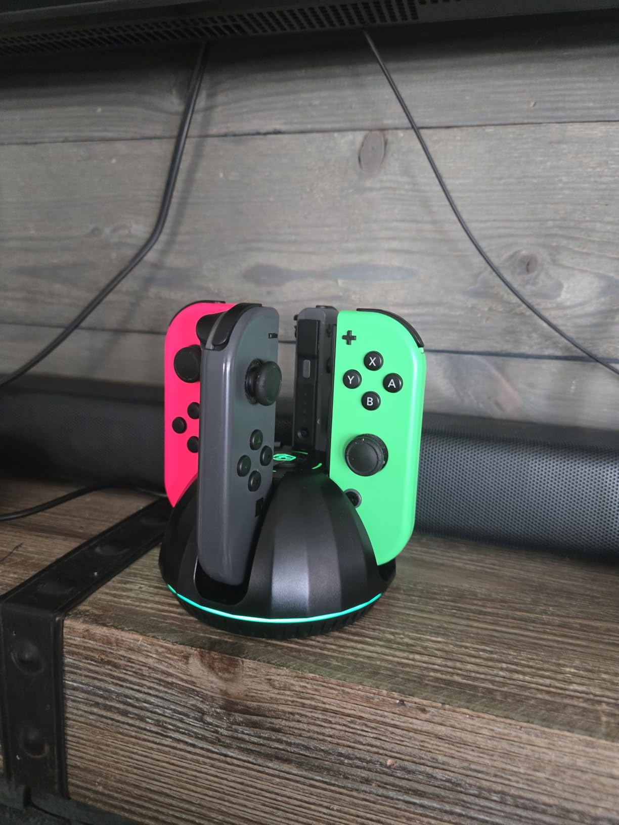 Switch Controller Charging Dock for Nintendo OLED Joycon, Charger Station with Switch 1 JoyCon, 4 in 1 Joycon Charging Dock for Joy Con with LED Indication and USB Type-C Charger Cable customer photo 2