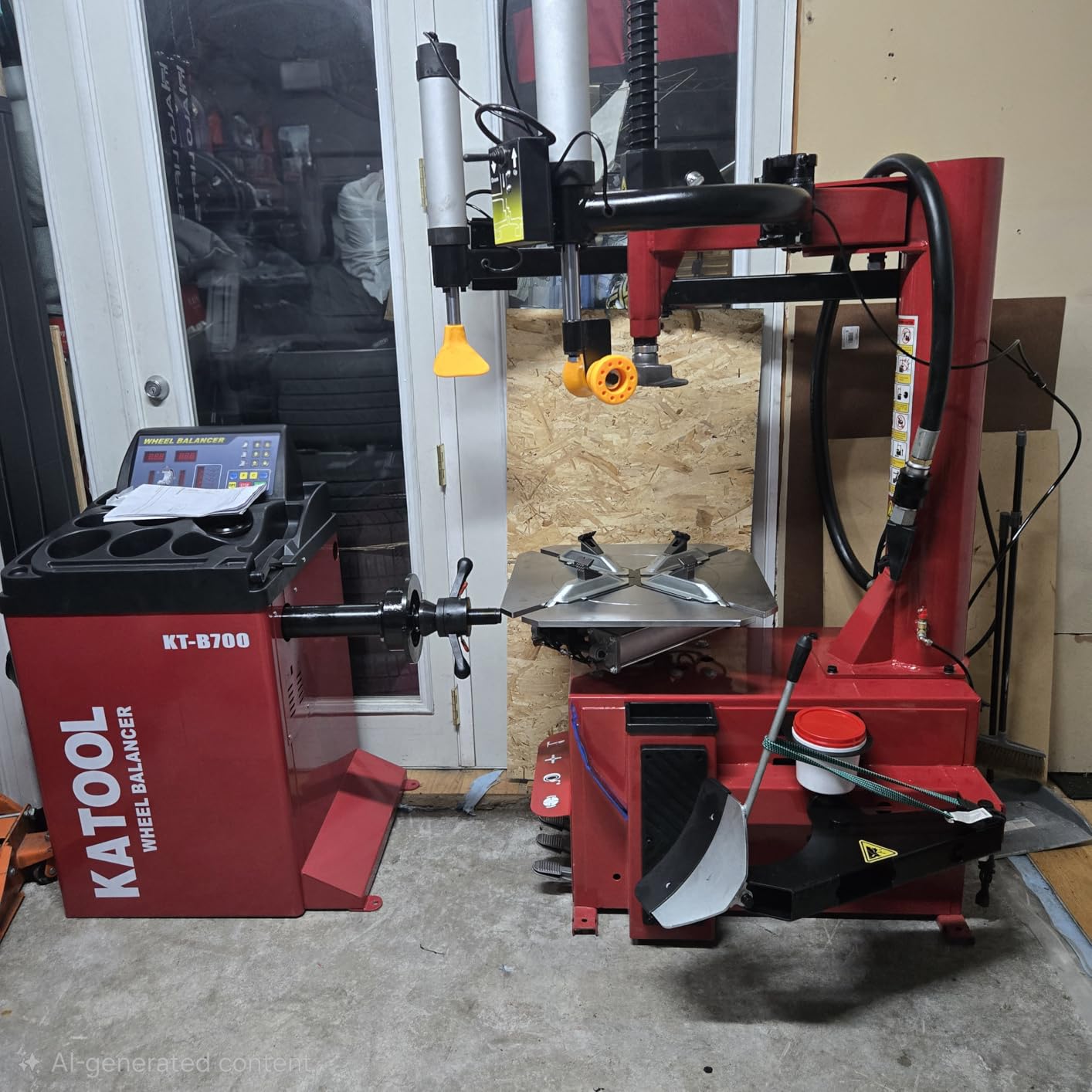 KATOOL 2.0HP Tire Changer Bead Blaster Wheel Balancer Machine Combo KT-T830+KT-B700 Tire Changer Machine Tire Machine Wheel Changers Tire Repair Machine Tire Tools customer photo 2