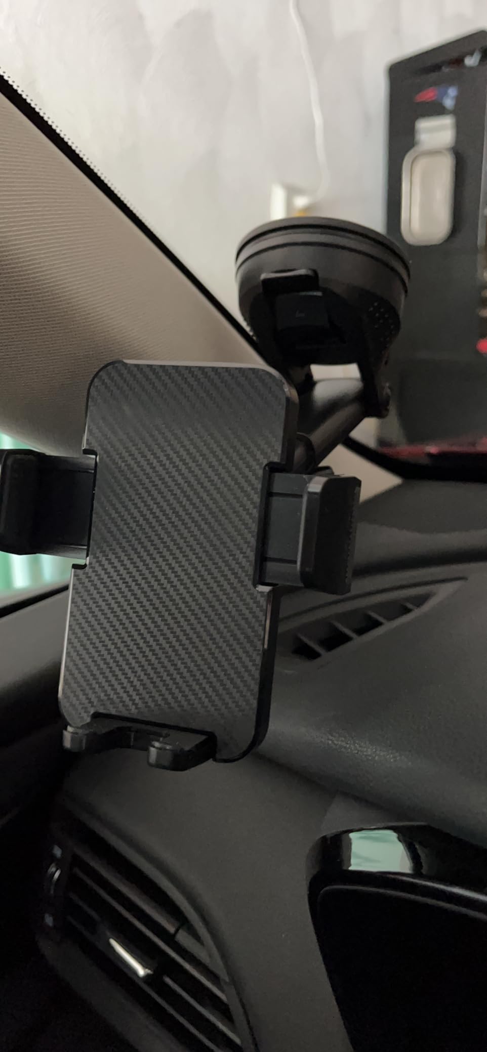 Phone Holder Car [Military-Grade Suction] Universal Car Phone Holder [Thick Case Friendly] Automobile Accessories Dashboard Air Vent Windshield Phone Mount Fit for iPhone Android Smartphones customer photo 1