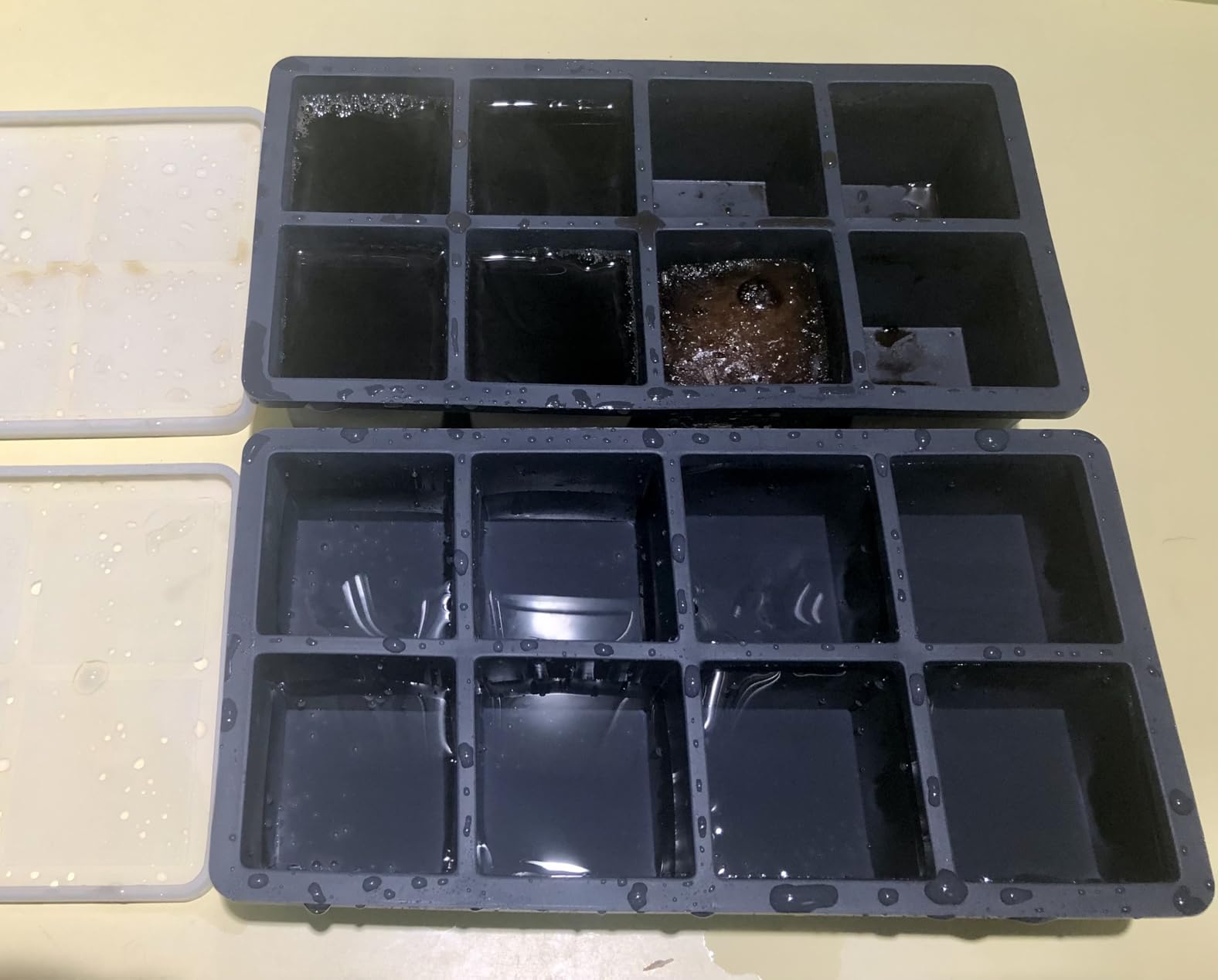 Large Ice Cube Trays for Whiskey: GGOW Big Silicone Ice Cube Trays 2Inch - Huge Square Ice Cubed Tray for Whisky and Cocktail customer photo 2