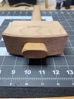 GREBSTK Beech Wood Mallet - Woodworking Hammer & Ice Crusher, Perfect for Chisels, DIY, Polished Solid Hardwood, 12 Inch customer photo 1
