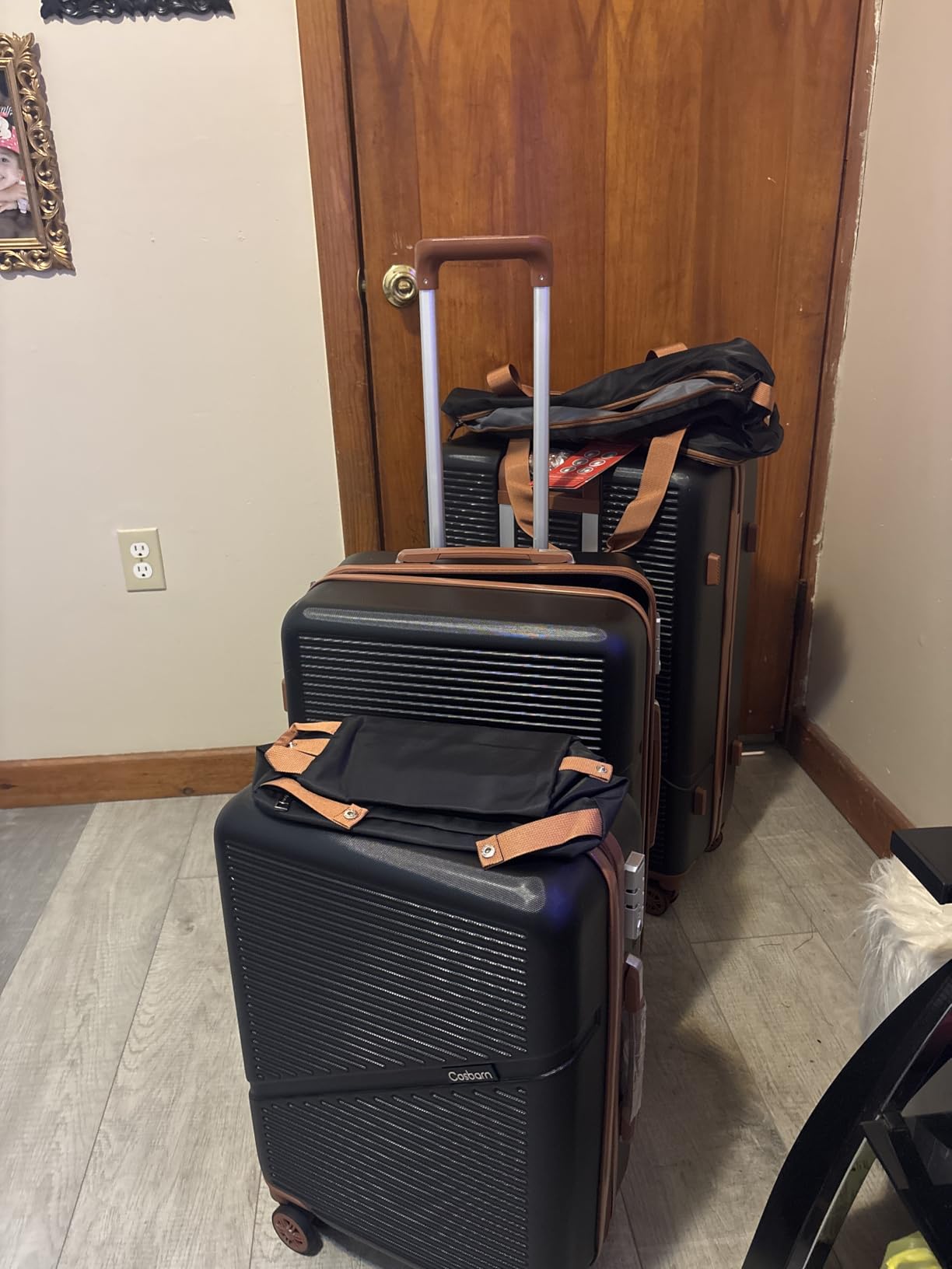 Luggage Sets 5 Piece Suitcases with Wheels, Suitcase Set ABS Hard Case Luggage with TSA Lock Spinner Wheels Durable Travel Luggage (5-Piece Set(20