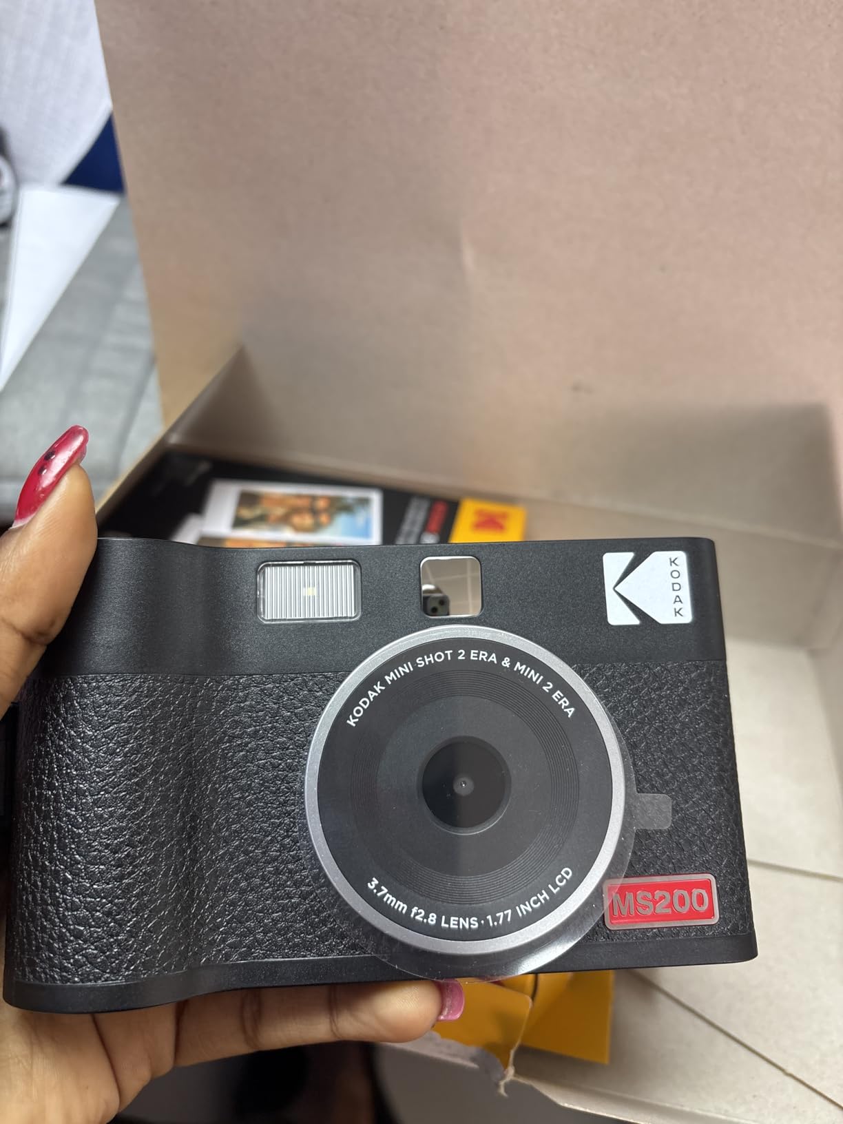 Mini Shot 2 ERA 4PASS 2-in-1 Instant Camera and Photo Printer (Black, Camera + Initial 8 Sheets + 60 Sheets) customer photo 2