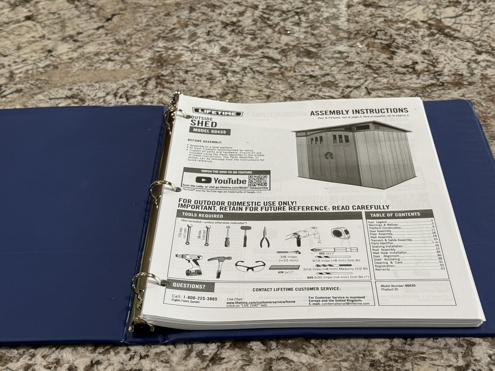 LIFETIME 8 x 5 Ft. Modern Outdoor Storage Shed customer photo 2