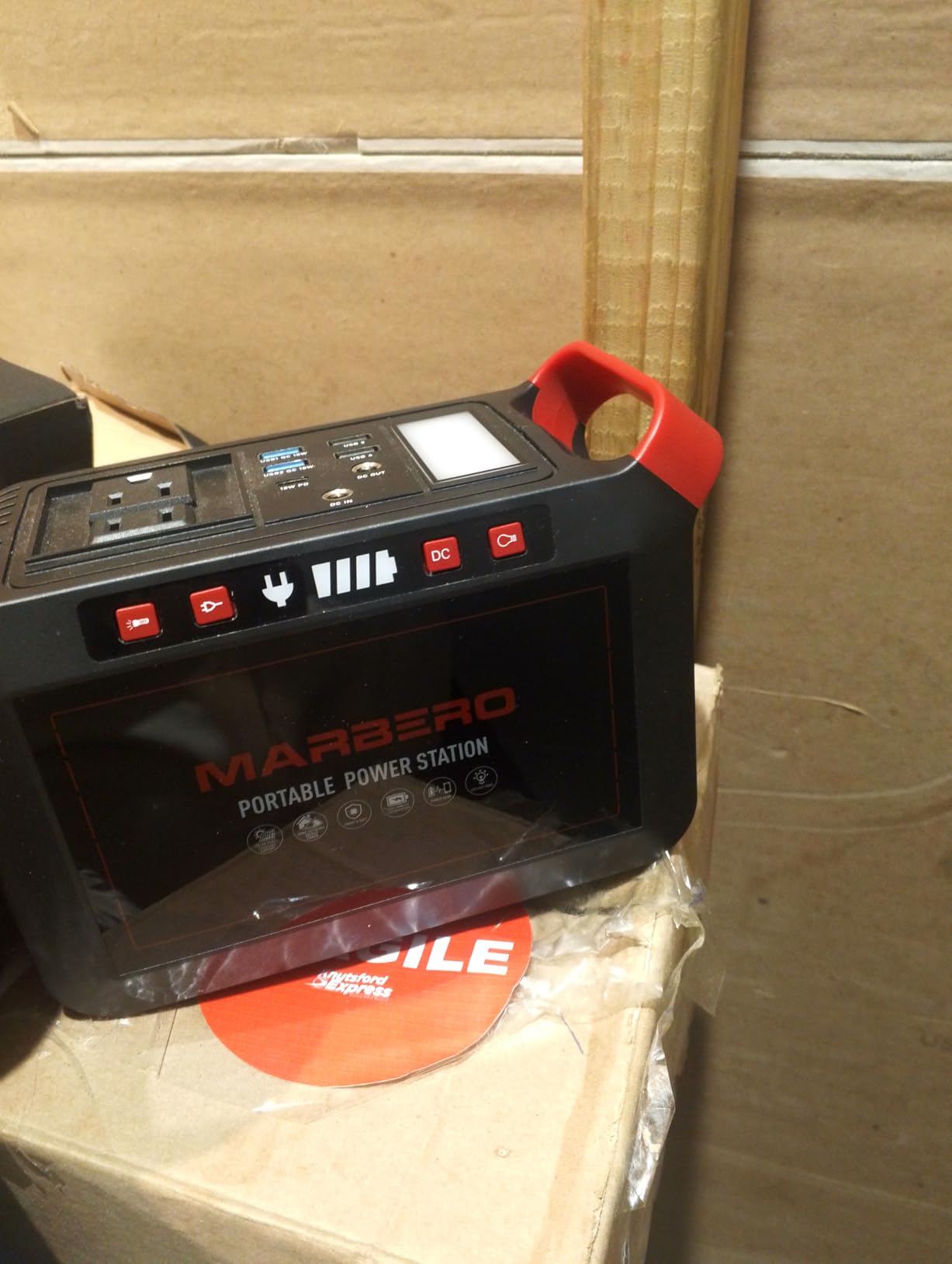 Portable Power Station 300W MARBERO 237Wh Camping Solar Generator Backup Lithium Battery with Pure Sine Wave 110V AC Outlet, USB C, USB A, DC for Outdoors Camping CPAP Home Blackout Emergency customer photo 1
