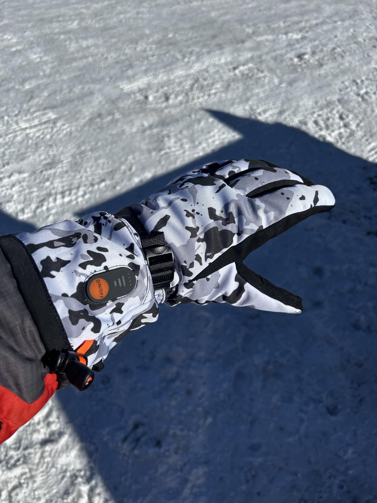 Heated Gloves for Men Women with 7.4V 22.2WH Rechargeable Battery Waterproof Heated Ski Gloves for Motorcycle Working Hunting Hiking Camping Walking Arthritis Raynaud Skiing customer photo 1
