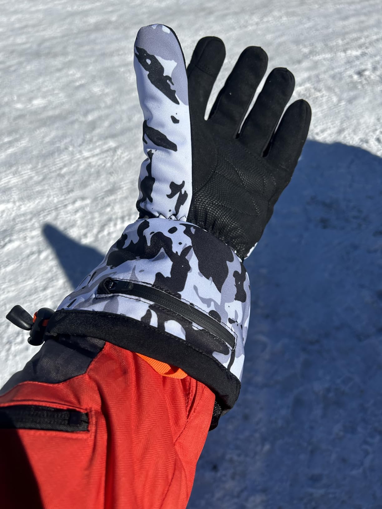 Heated Gloves for Men Women with 7.4V 22.2WH Rechargeable Battery Waterproof Heated Ski Gloves for Motorcycle Working Hunting Hiking Camping Walking Arthritis Raynaud Skiing customer photo 2