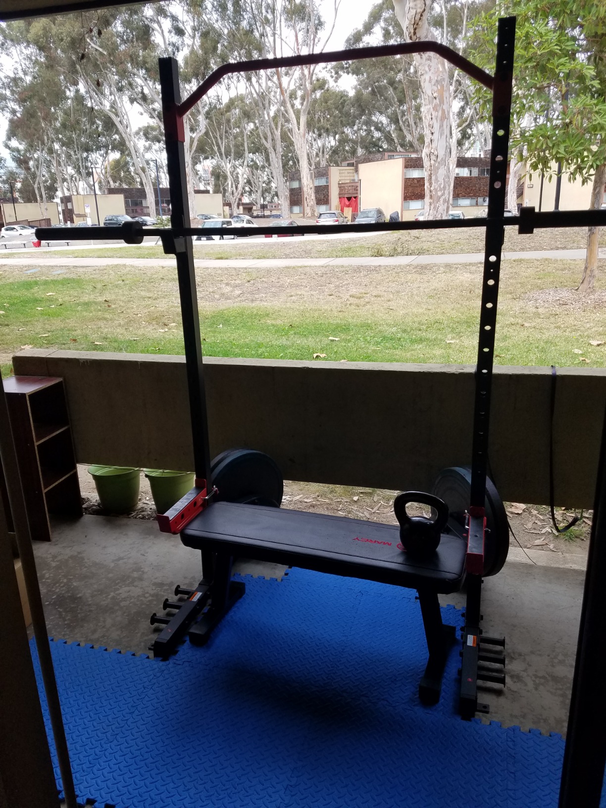Sunny Health & Fitness Multifunctional Strength Training Home Gym - Complete Workout Equipment with Training Attachments customer photo 1