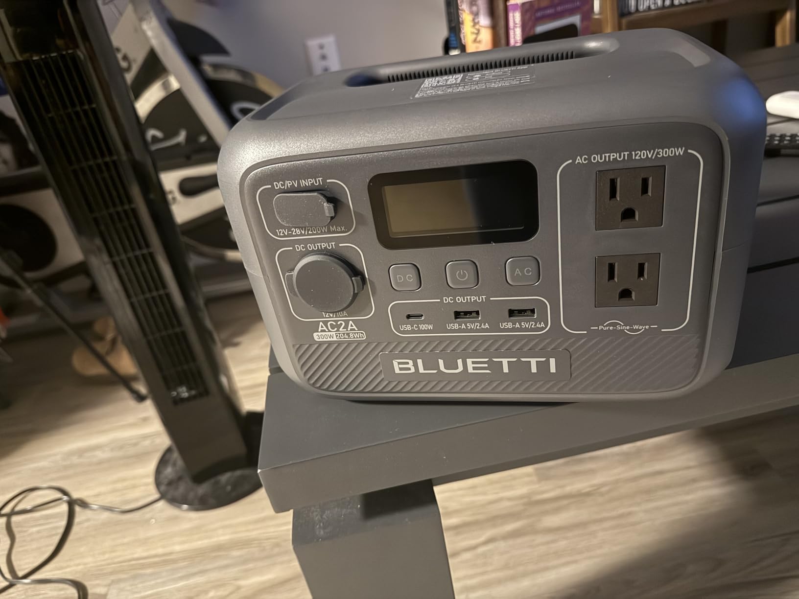 BLUETTI AC2A Portable Power Station, 204Wh Solar Generator LiFePO4 Battery Backup w/ 2 300W (600W Power Lifting) AC Outlets, Recharge from 0-80% in 45 Min, for Camping customer photo 2