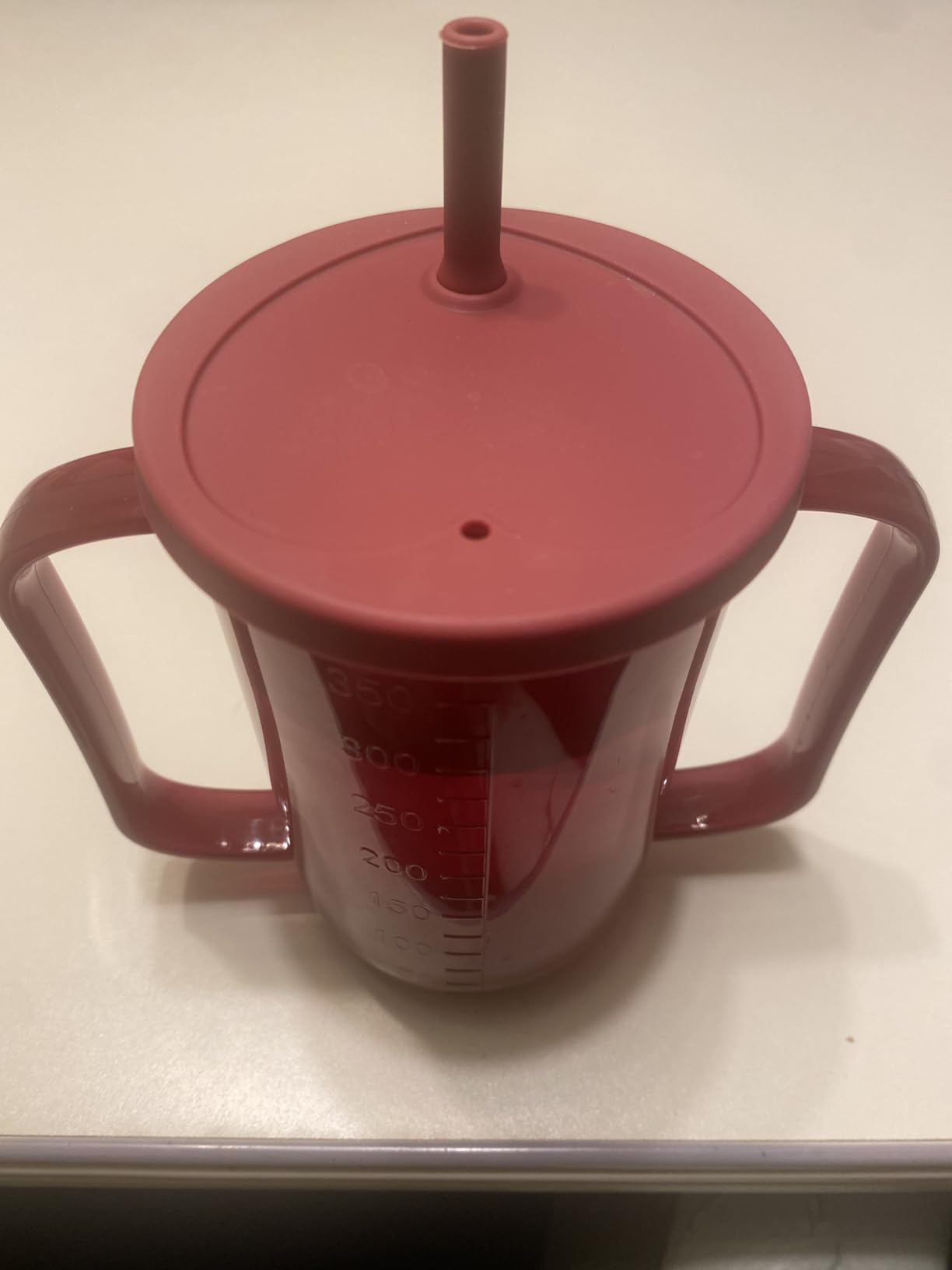 Adult Sippy Cups for Elderly 12oz Sippy Cup with 2 Handles No Spill Cups for Adults Straw Cups Dysphagia Cups for Disabled Patients customer photo 1