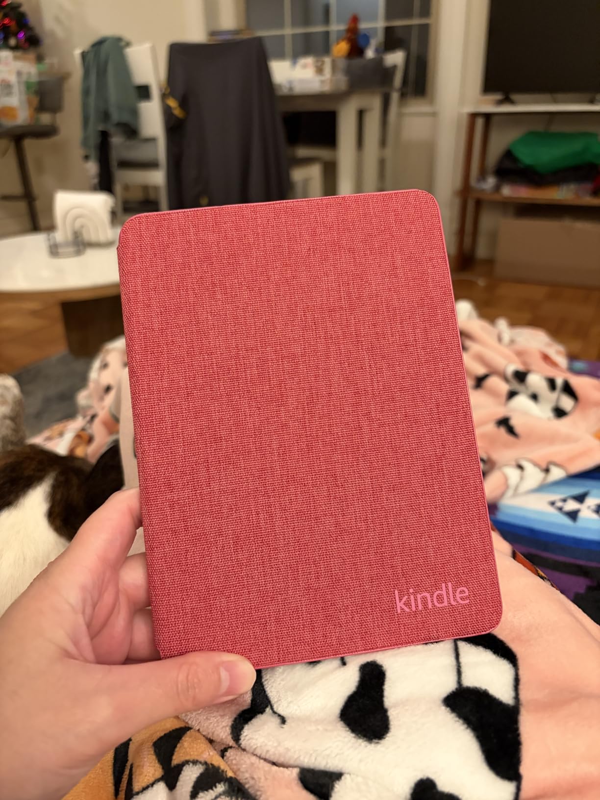 Kindle Paperwhite and Kindle Colorsoft Case, Lightweight and Water-Safe, Foldable Protective Cover - Fabric customer photo 1