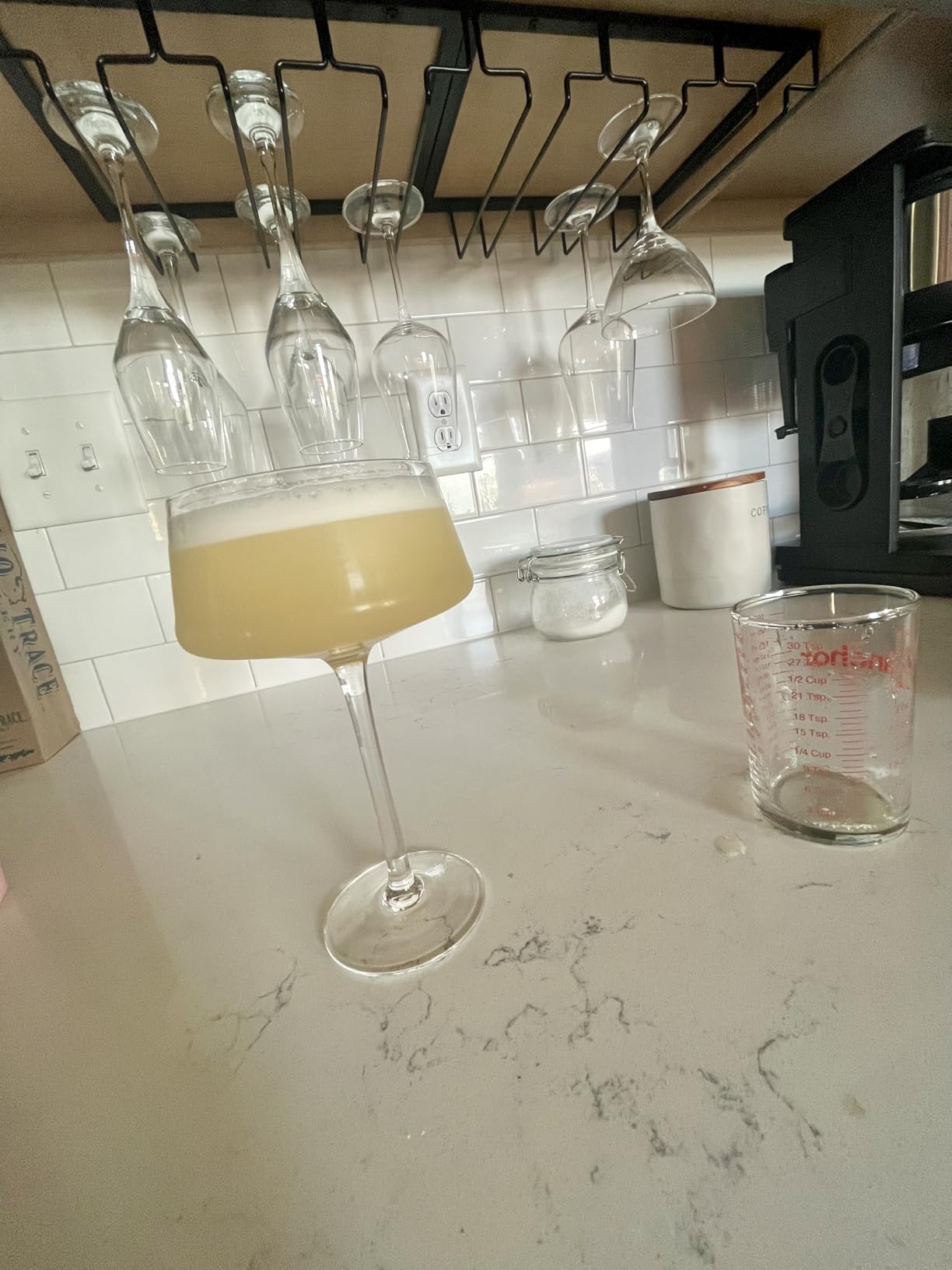 Hand Blown Martini Glasses Set of 4, 8 oz Coupe Glass, Premium Crystal Cocktail Glassess, Champagne Glass, Handblown Drinkware Set, Perfect for Bar, Cocktails, Martinis, Margaritas, Parties customer photo 2