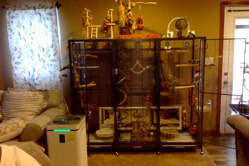 Exotic Nutrition Borneo Small Animal Cage - for Sugar Gliders, Squirrels, Marmosets & Other Small Pets (Cage) customer photo 2