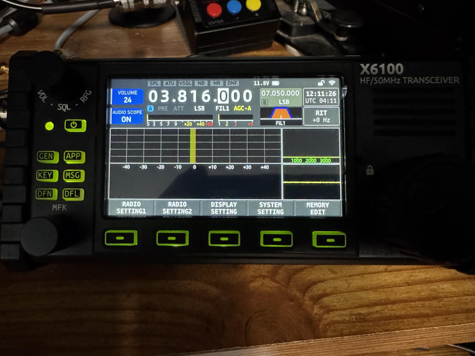 X6100 HF Radio Transceiver, 10W Full Mode SDR Radio with 4