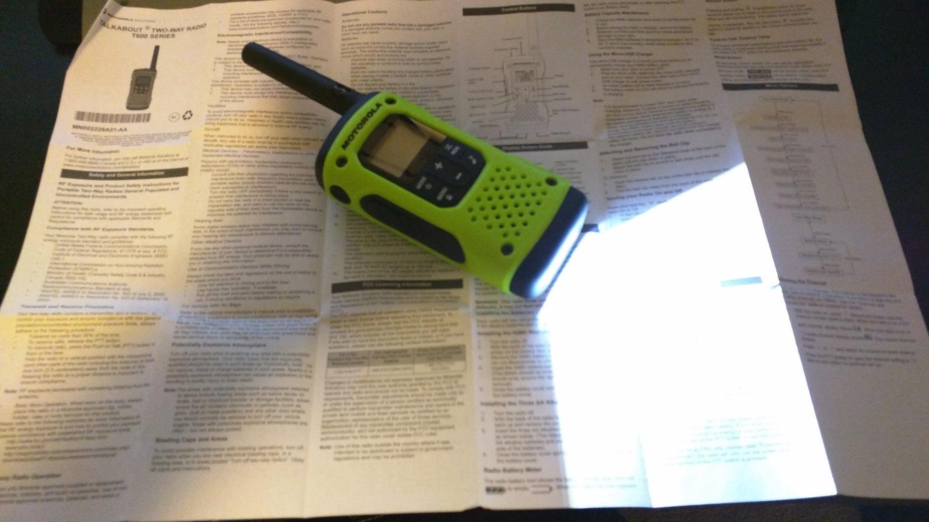 Motorola Solutions T605_H2O Talkabout Two Way Radios Waterproof Walkie Talkie Emergency Preparedness, 35 Mile, 2 Pack customer photo 1