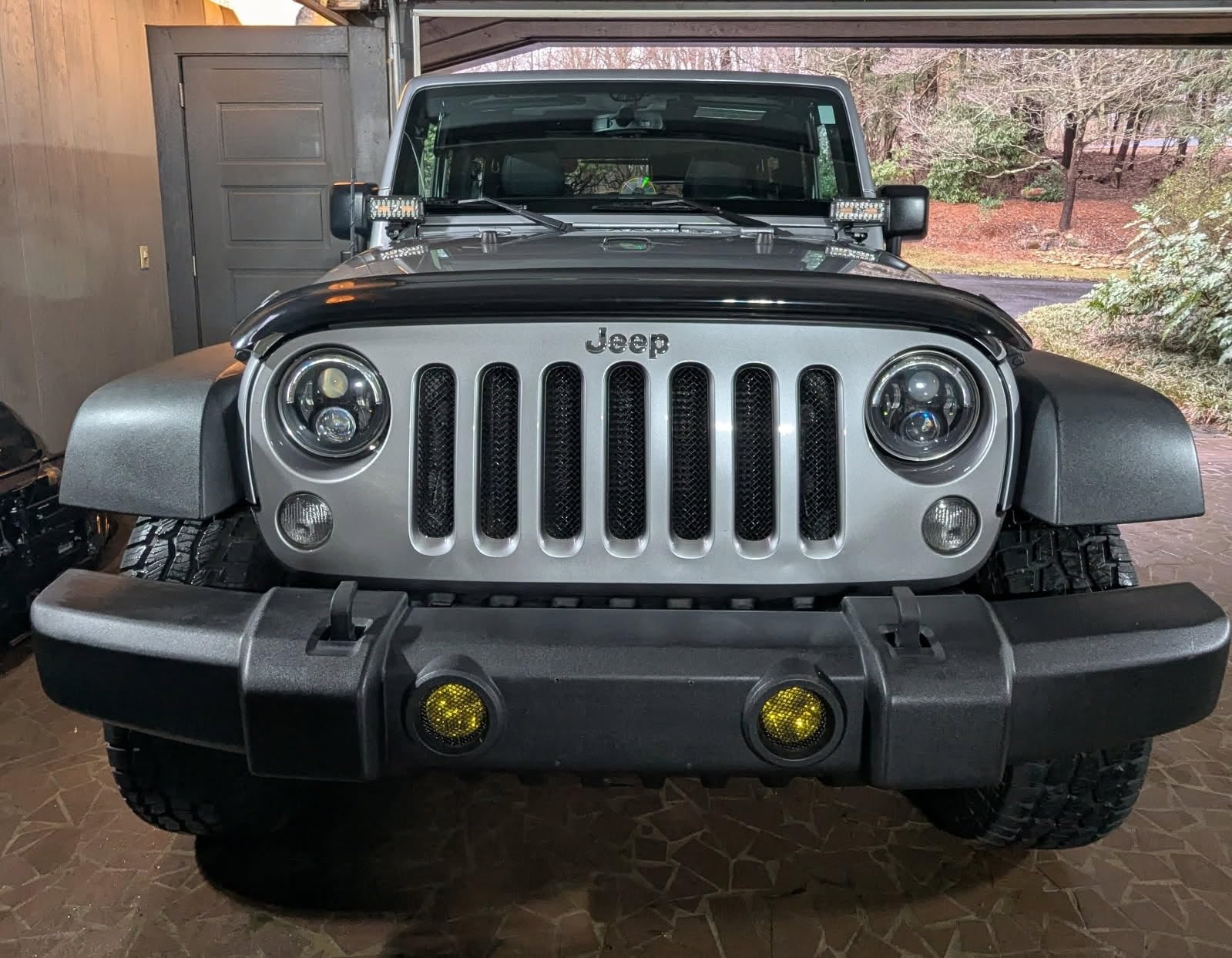NAOEVO 7 Inch LED Light Bar, 240W 24,000LM Offroad Fog/Driving Lights LED Pods with 2 Leads Wiring Harness Kit, Spot Flood Combo Beam, Work for Truck Boat UTV ATV, 2-Pack customer photo 2