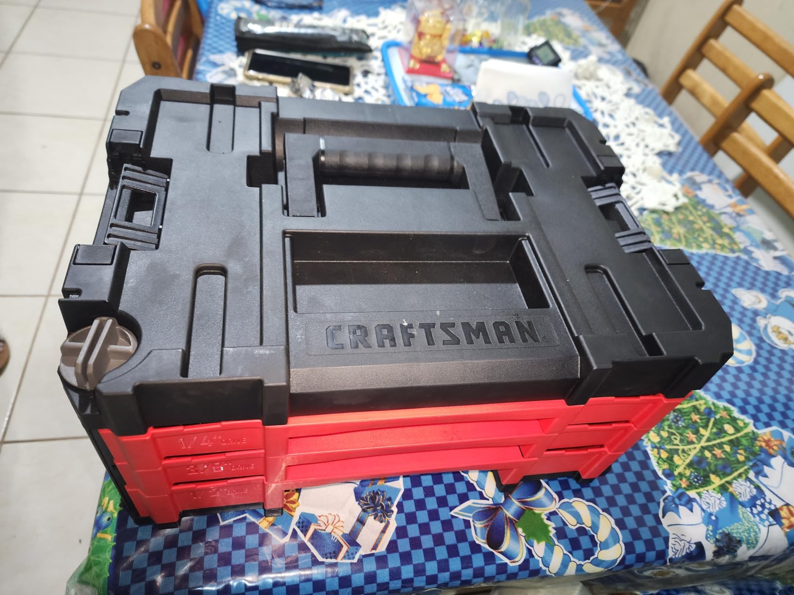 262-Piece Mechanic Tool Set with 3-Drawer VERSASTACK Box, SAE and Metric Socket Set, Car and Motorcycle Tool Kit with Combination Wrenches and Spark Plug Sockets (CMMT45309) customer photo 2