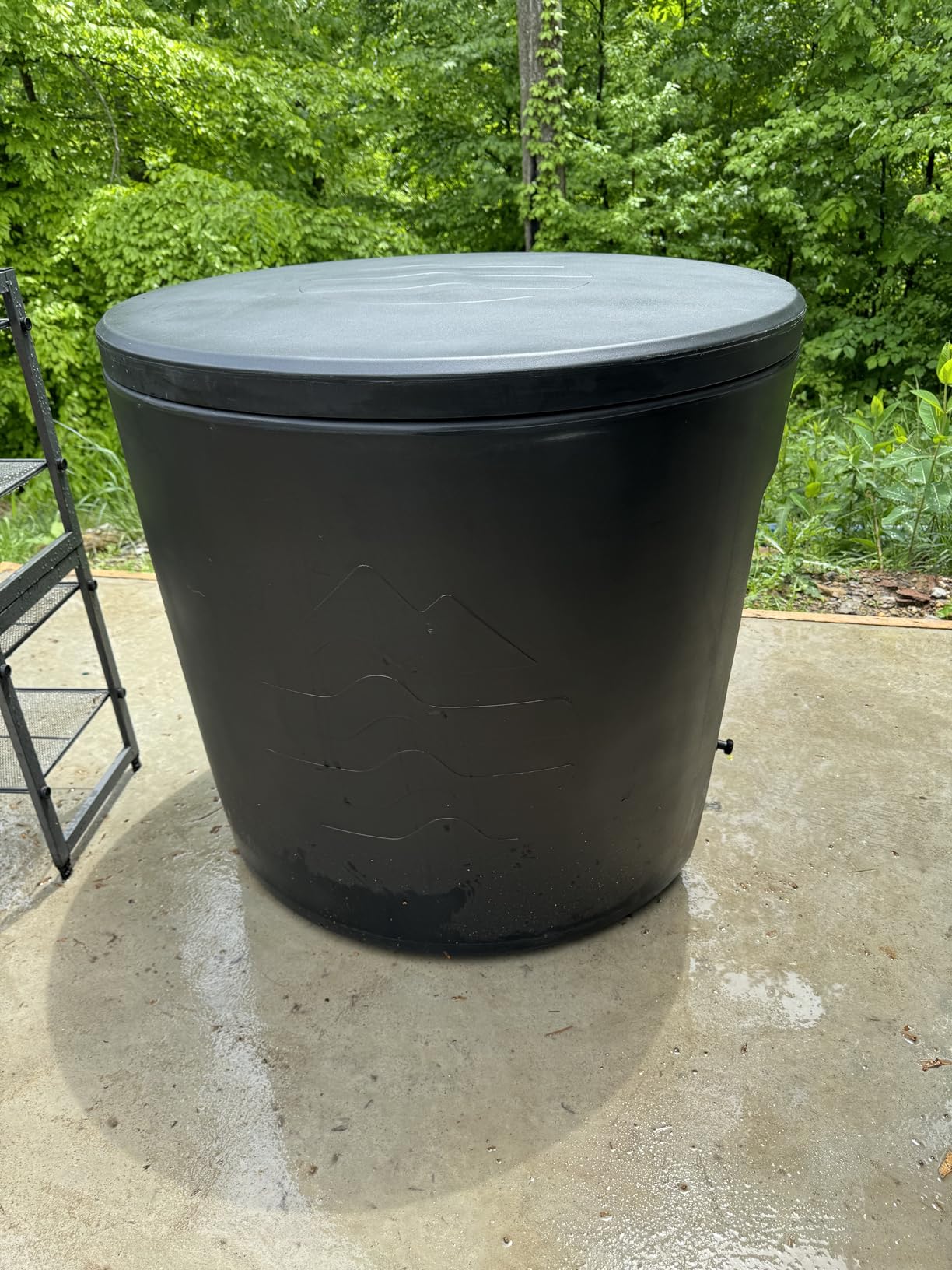 Ice Barrel Bathtub (300 Model) - Cold Plunge Tub Insulated Freestanding Cold Therapy Training Cold Tub for Athletes with Built in Chiller Ports - Portable Bath Tub Spa for Ice Baths (Charcoal Black) customer photo 2