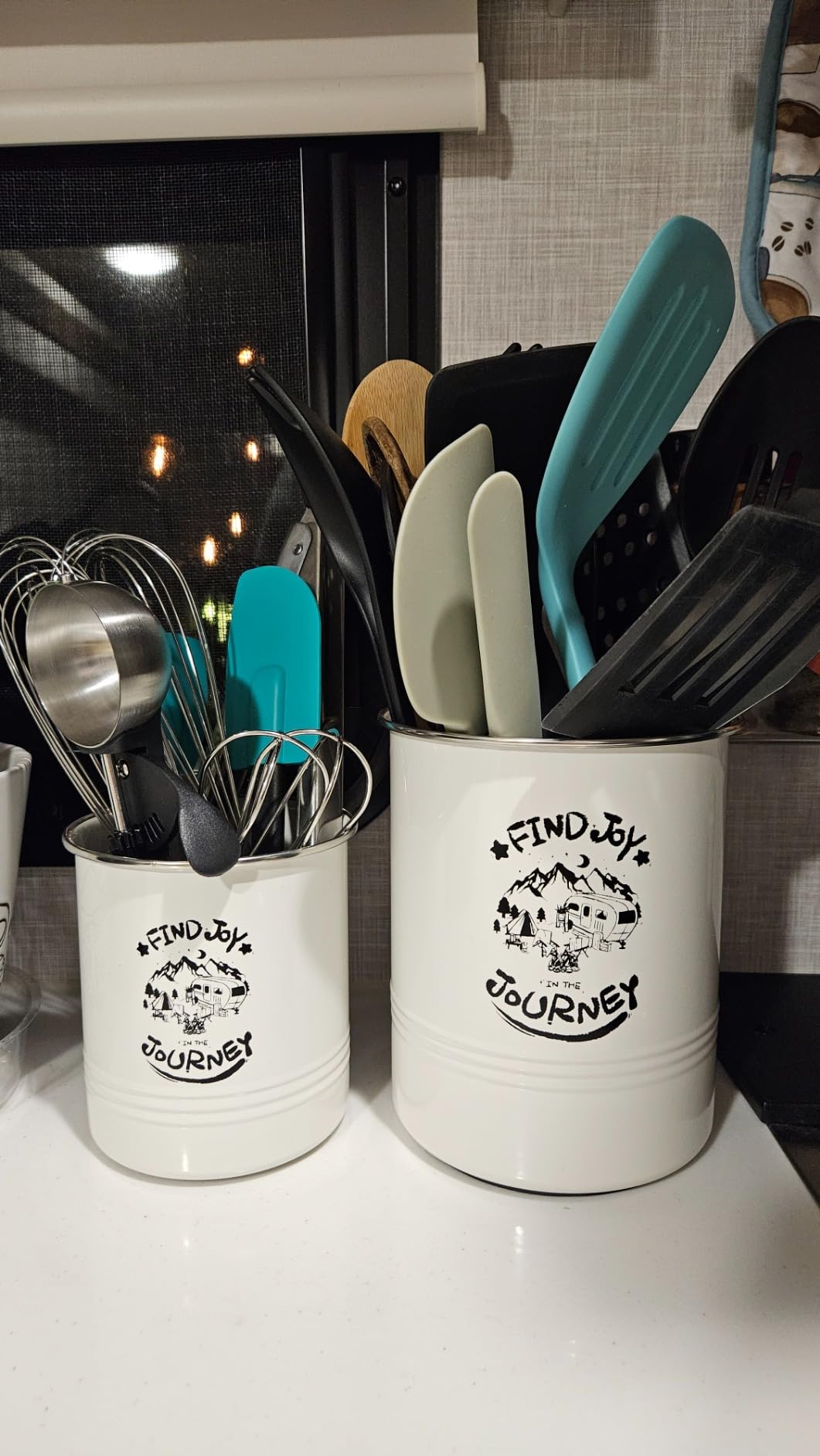 Magnetic RV Utensil Holder, Camper Essentials, RV Kitchen Accessories Must Haves Organization for Inside, RV Storage and Organization Ideas (2 Pack) customer photo 1