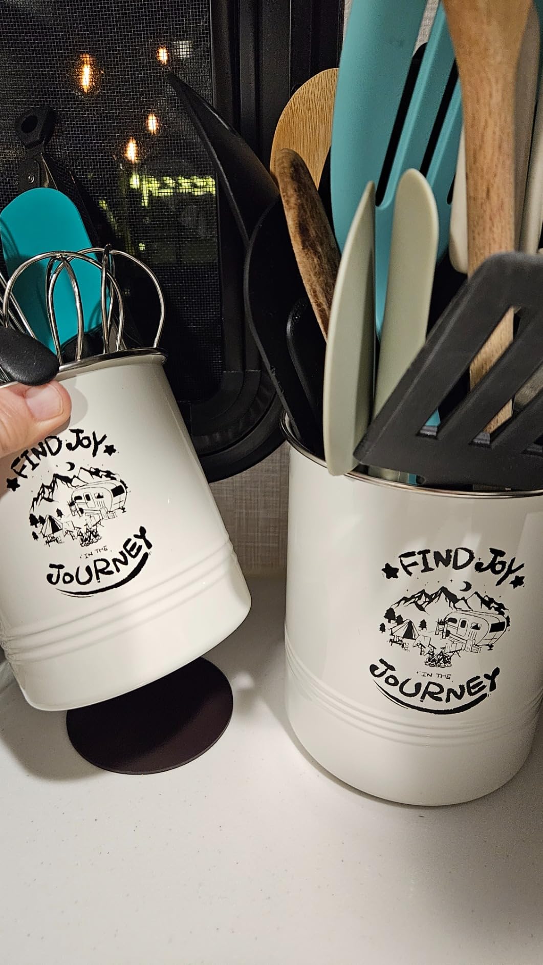 Magnetic RV Utensil Holder, Camper Essentials, RV Kitchen Accessories Must Haves Organization for Inside, RV Storage and Organization Ideas (2 Pack) customer photo 2
