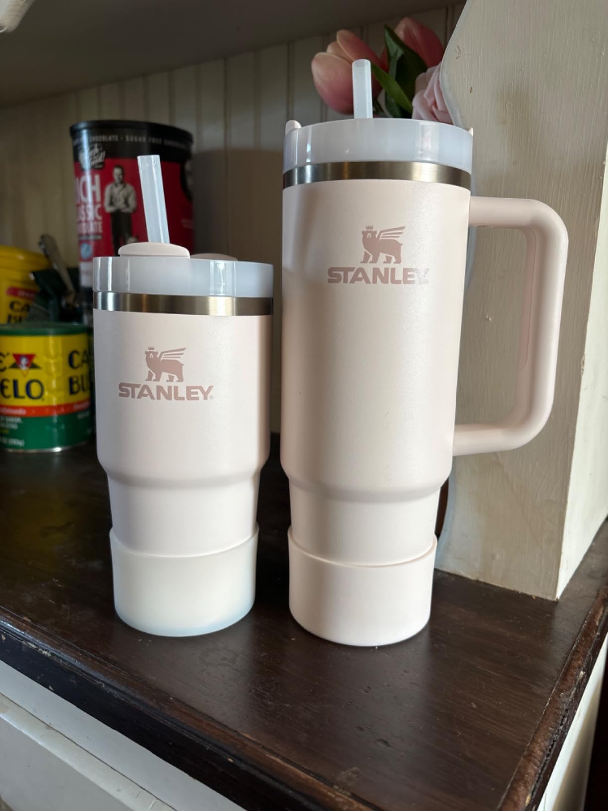 Stanley Quencher H2.0 Tumbler with Straw 20 oz | Flowstate 3-Position Lid | Cup Holder Compatible for Travel | Insulated Stainless Steel Cup | BPA-Free | Rose Quartz 2.0 customer photo 2
