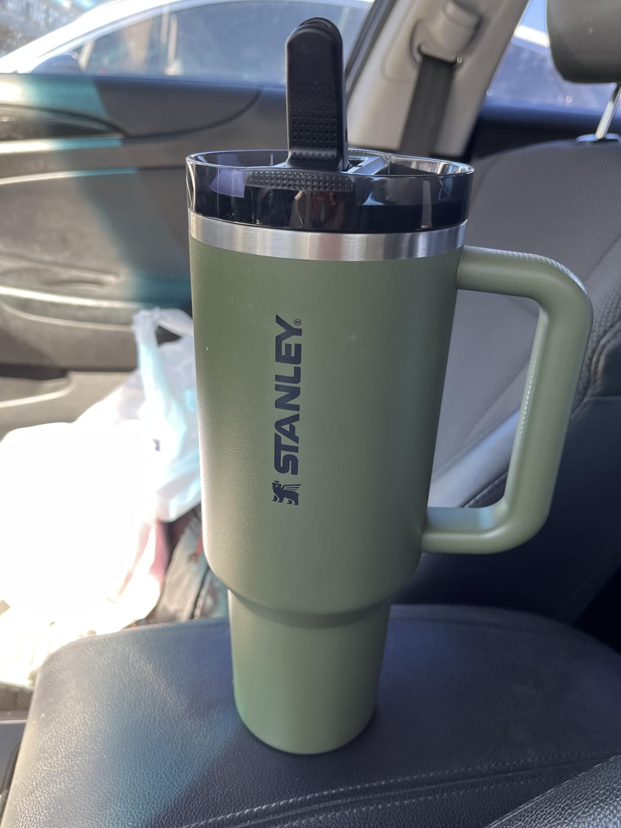 Quencher H2.0 Tumbler with Straw 14 oz | Flowstate 3-Position Lid | Cup Holder Compatible for Travel | Insulated Stainless Steel Cup | BPA-Free | Black 2.0 customer photo 2