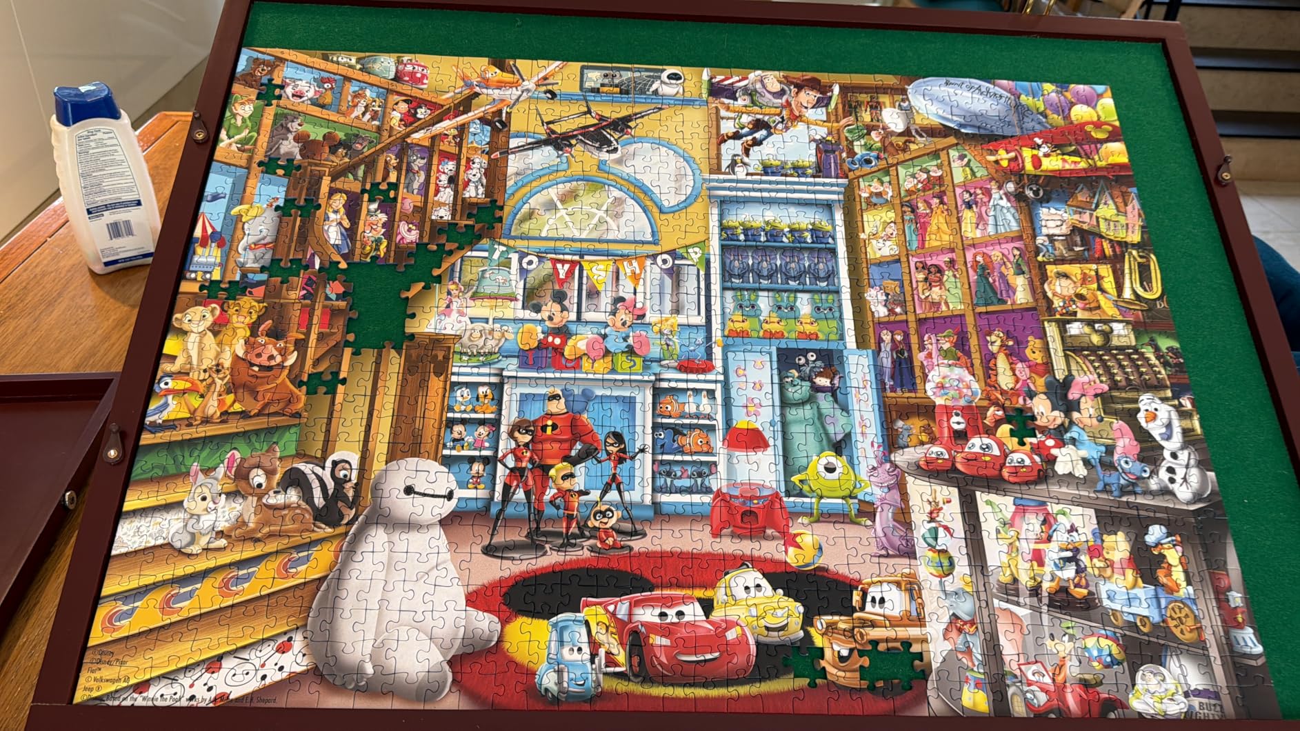 Disney & Pixar - 1000 Piece Jigsaw Puzzle - Stunning, Vivid Imagery of Favorites Mickey Mouse, Olaf & More - Toy Shop Scene - Ideal Gift - Frameable Art- Puzzles for Adults customer photo 2