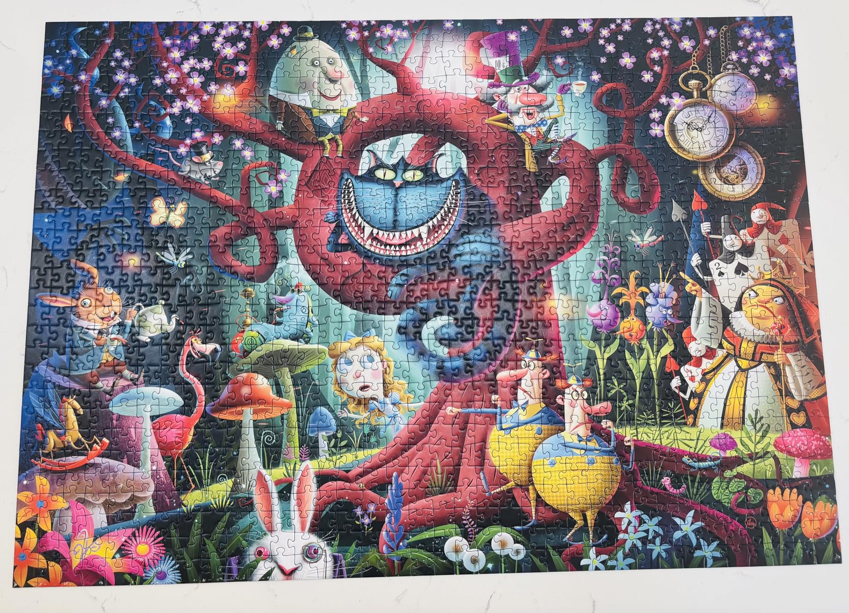 Most Everyone is Mad - 1000 Piece Jigsaw Puzzle - Stunning Rendition of Alice in Wonderland - Bold, Imaginative Scene - Ideal Gift - Frameable Art - Screen-Free Fun - Puzzles for Adults customer photo 1