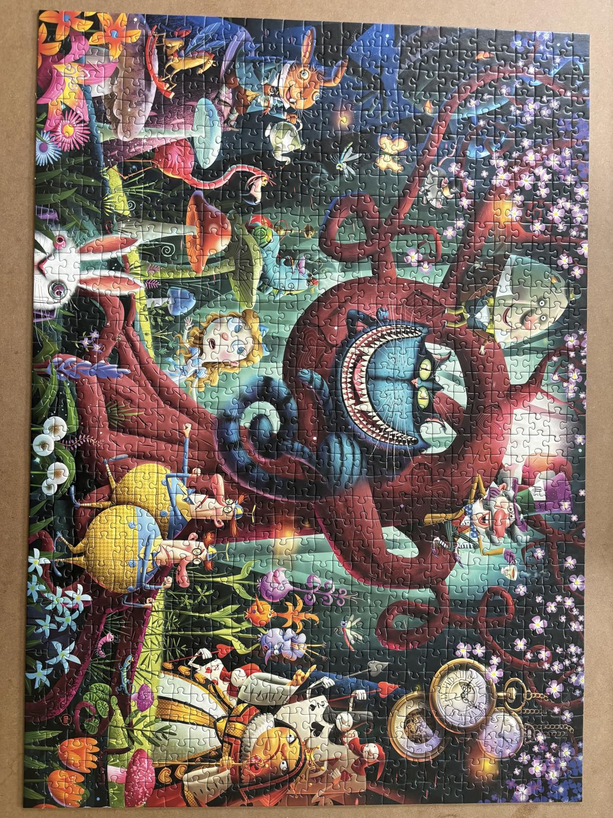 Most Everyone is Mad - 1000 Piece Jigsaw Puzzle - Stunning Rendition of Alice in Wonderland - Bold, Imaginative Scene - Ideal Gift - Frameable Art - Screen-Free Fun - Puzzles for Adults customer photo 2