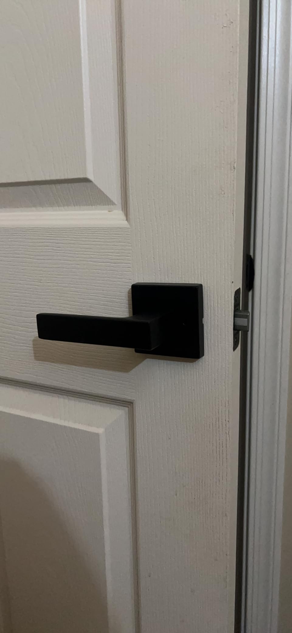 Kwikset Singapore Interior Privacy Door Handle with Lock, Door Lever for Bathroom and Bedroom, Satin Brass Reversible Keyless Push Button Lock Door Lever, with Microban Protection customer photo 2