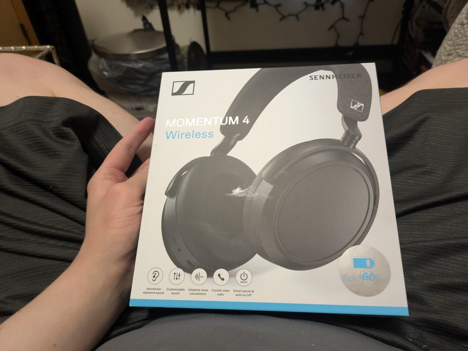 Sennheiser MOMENTUM 4 Wireless Over-Ear Headphones - Bluetooth Headset for Clear Calls with Adaptive Noise Cancellation, Up to 60HR Playtime customer photo 1